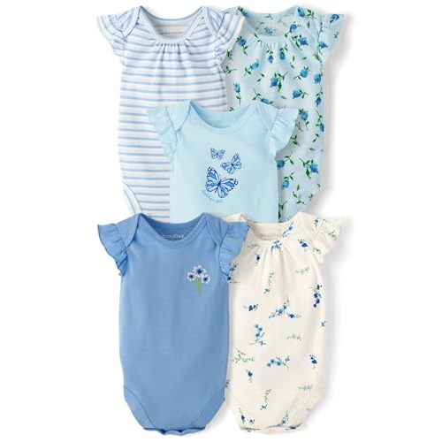 The Children's Place baby-boys And Newborn Short Sleeve Bodysuits, Multipacks