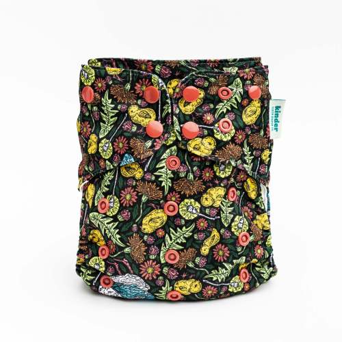 Animals and Insects: Essentials Pocket Cloth Diaper with Athletic Wicking Jersey, Grows with your Baby