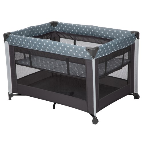 Babideal Dottie Baby Playard with Bassinet, Grey Dot, Infant