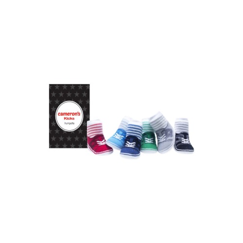 Cameron's Kicks Assorted 6-Pack Socks, 0-12 M