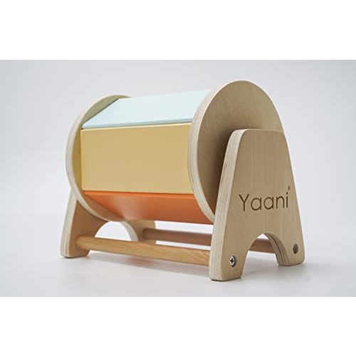 YAANI Montessori Spinning Drum, Baby Toys 6-12 Months, Montessori Toys for 1 Year Old, Sensory Toys, Toddler Toys, Baby Boy Gifts, Toys for Girls, Baby Girl, Toys for 2 Year Old, Montessori Toys