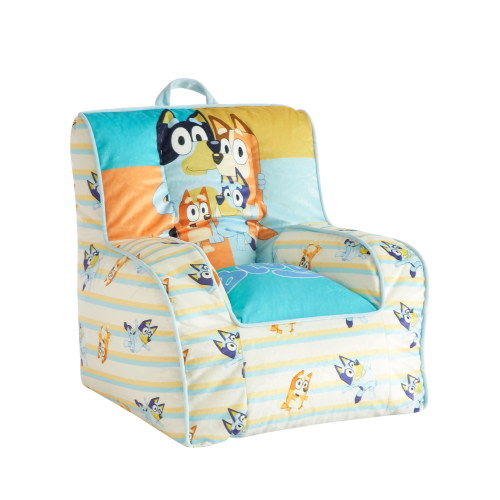 Bluey Square Beanbag Chair Blue, 18" inches