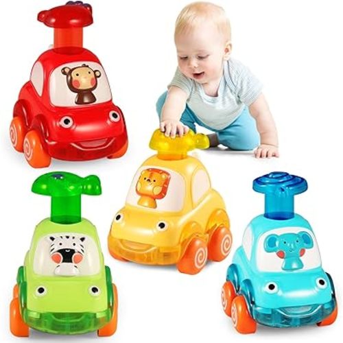 ALASOU Animal Car Baby Toys for 1 2 Year Old Boy|First Birthday Gifts for Toddler Toys Age 1-2|1 2 Year Old Boy Birthday Gift for Infant Toddlers|Stocking Stuffers for Toddlers 1-3