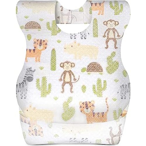 KIIS Disposable Baby Bibs for Baby Boys and Girls - Individually Packaged - Hygienic, Soft and Leakproof (20 PCS / 60 PCS)