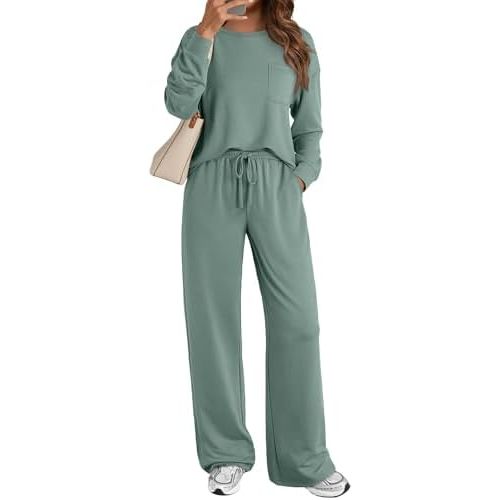 AUTOMET Womens Sweatsuits 2 Piece Lounge Matching Outfits Sweat Sets Tracksuit Travel Sweatshirts Fall Fashion Clothes 2026