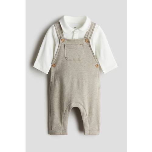 2-PIECE BODYSUIT AND OVERALL SET