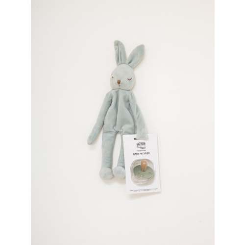 Bunny Lovey / Paci Holder - Sage Green
