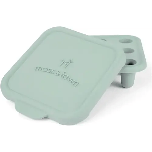 Moss and Fawn Ice Cube Tray, Forage Feeder Freezer Mold for Breast Milk, Formula, Bone Broth, Purees, and Baby Food - Fern