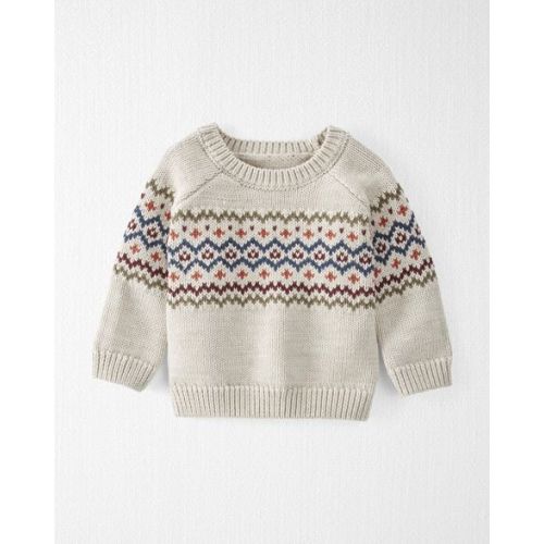 Baby Organic Cotton Fair Isle Sweater - Little Planet | Carter's