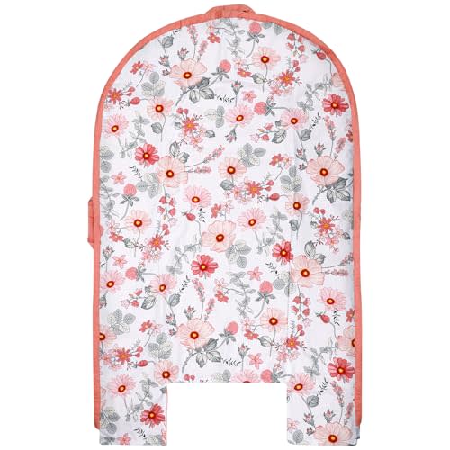 DAYEEBALL Baby Lounger Replaceable Cover (Cover Only), 100% Cotton Newborn Nest Backup Cover for Ultimate Comfort, Pink Soft & Breathable Quality Spare Cover (Cover Only)