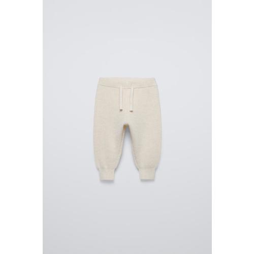 KNIT JOGGER PANTS - Light beige | ZARA United States
