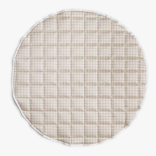 Picnic Gingham Play Mat - Beige