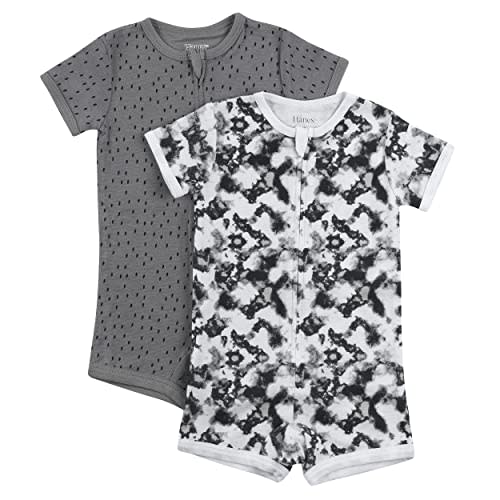 Hanes Baby Ultimate Zippin Short Sleeve Romper (2 Pack)