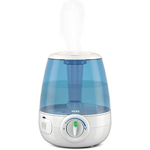 Vicks Filter-Free Ultrasonic Cool Mist Humidifier, Medium Room, 1.2 Gallon Tank-Humidifier for Baby and Kids Rooms, Bedrooms and More