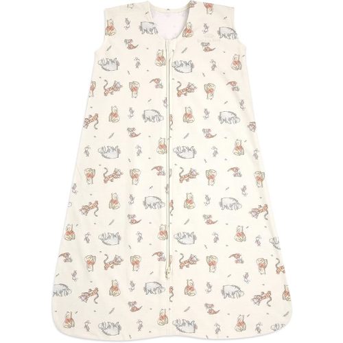 HALO Disney Sleepsack, 100% Cotton Wearable Blanket, Swaddle Transition Sleeping Bag, TOG 0.5, Winnie Frolic, Medium, 6-12 Months