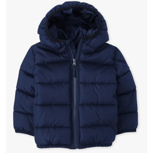 The Children's Place Baby and Toddler Boys' Medium Weight Wind-Resistant, Water-Resistant Puffer Jacket