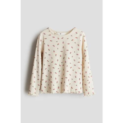 PRINTED JERSEY TOP