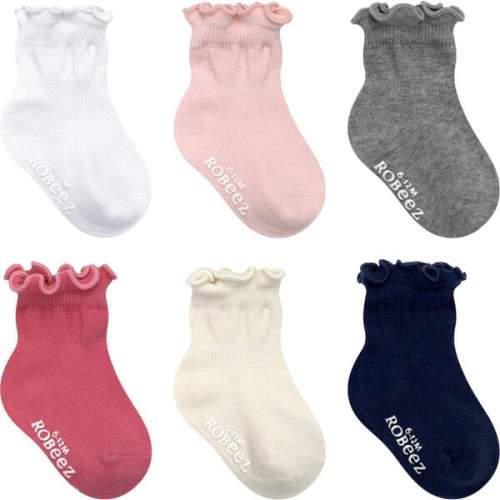 Frilly Girly Assorted 6pk Socks - Robeez | Maisonette