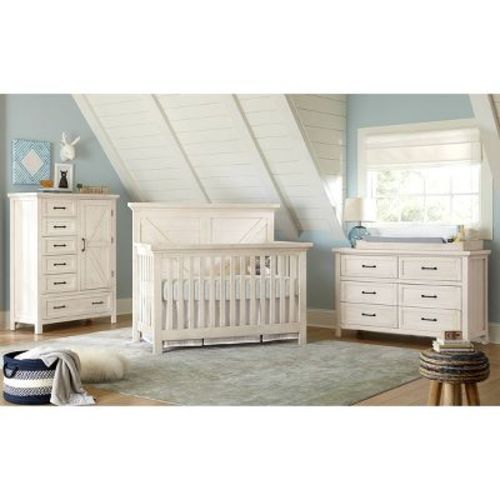 Westwood Design Westfield 6 Drawer Dresser - Brushed White