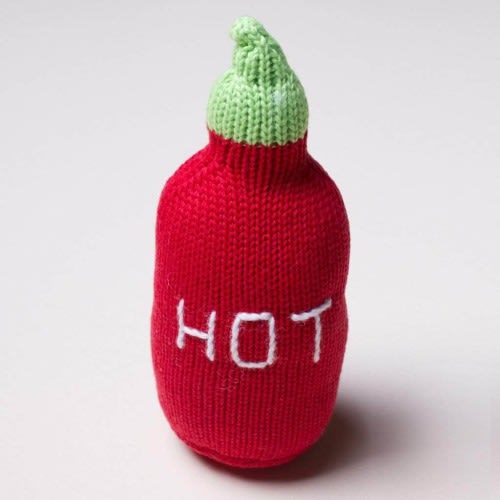 Organic Baby Toys - Newborn Rattles | Hot Sauce