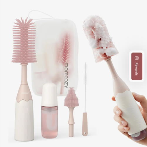 Momcozy Innovative Push-Press Design Bottle Brush Kit