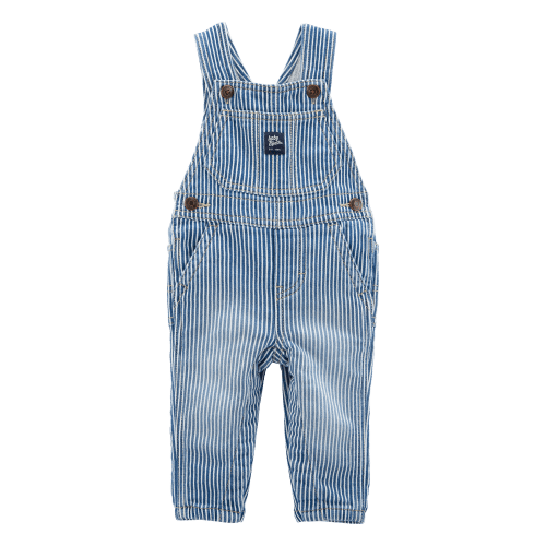 Baby Knit-Like Denim Hickory Stripe Overalls - OshKosh | Carter's