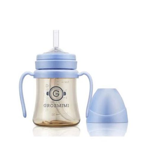 Grosmimi PPSU Straw Cup - 6oz (6 Months+) Skyblue 6oz