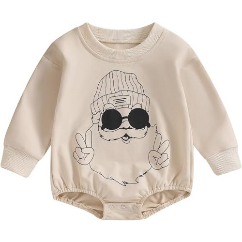 FIOMVA Christmas Sweatshirt Infant Onesie Clothes