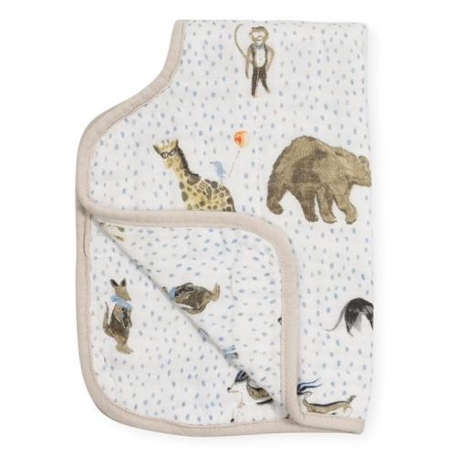 Little Unicorn Cotton Muslin Burp Cloth - Party Animals