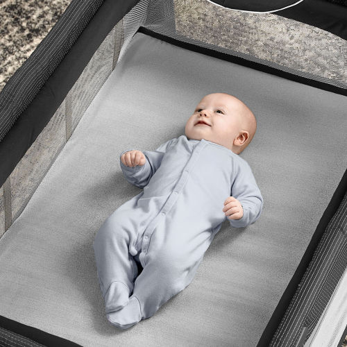Lullaby Premium Fitted Playard Sheet - Grey | Chicco