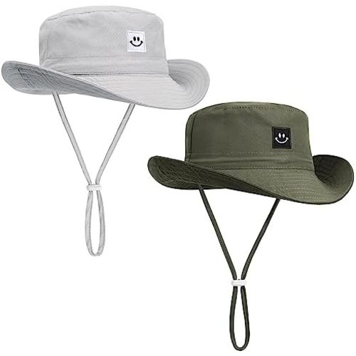 Baby Sun Hat, Newborn Toddler Foldable Beach Hat UPF 50+ Sun Protection Bucket Hat for Boys Girls Adjustable Cap