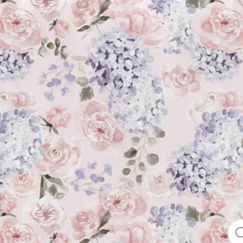 Henlee's Hydrangea Crib Sheet