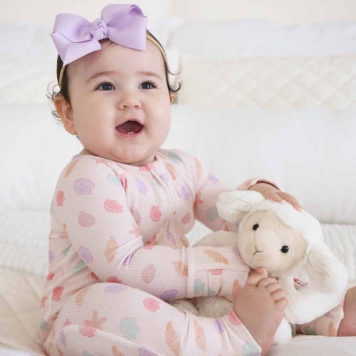 Saltwater Shells Waffle Bamboo Convertible Zip Romper