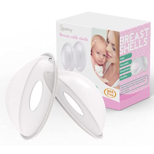 Breast Shells, Milk Saver, Nursing Cups, Nursing Moms to Ease Nipple Pain, BPA-Free and Reusable, Collect Breast Milk Leak (Pack of 2)