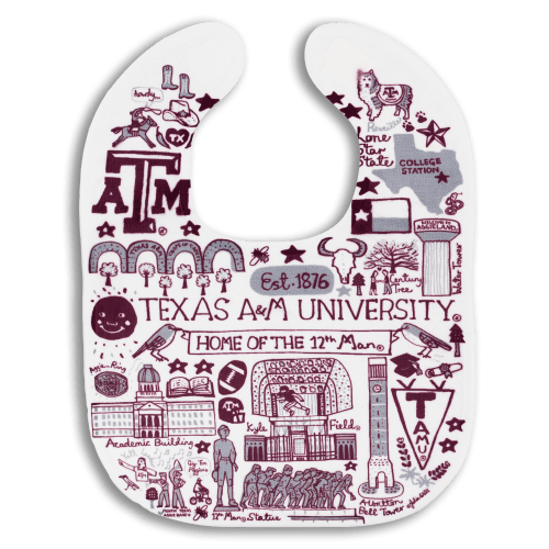 Texas A&M Julia Gash Baby Bib