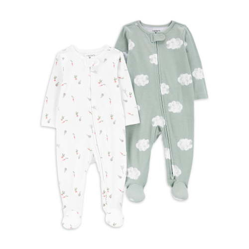 Carter's Child of Mine Baby Unisex Sleep N Play, 2-Pack, Sizes Preemie-6/9 Months