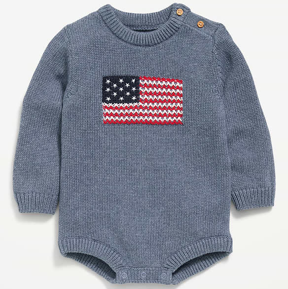 Long-Sleeve Sweater-Knit One-Piece Romper for Baby | Old Navy