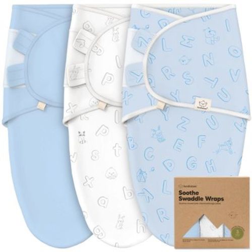3pk Soothe Baby Swaddle 0-6 Months, Organic Baby Swaddle Sleep Sacks, Newborn, Infant Swaddle Sack