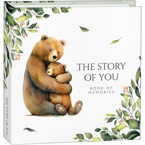 Keepsake Memory Book for Baby Boy Girl, First 5 Year Baby Book, Milestone Book That Captures Every Significant Event From Birth to Age 5, Gender Neutral Journal Scrapbook Photo Album