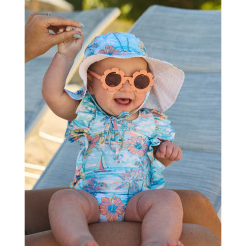 The BVIs - Girls Ruffle One Piece UPF 50+