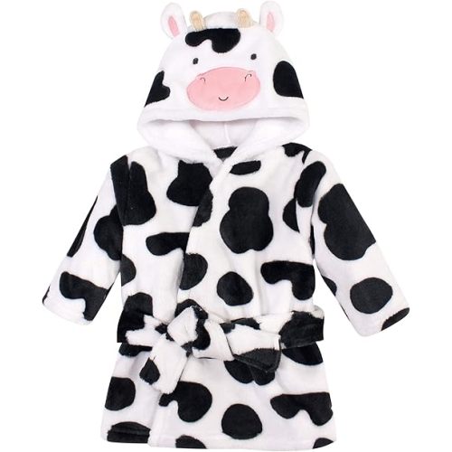 Hudson Baby Unisex Baby Plush Animal Face Bathrobe
