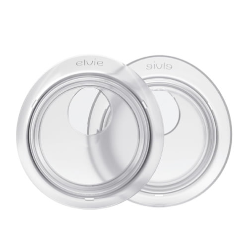 Elvie Catch Milk Collection Shells | Set of Two Discreet Leak-Protection Silicone Cups, Reuse Your Milk| Reusable Breast Shells Collect Up to 1oz | No More Wasted Milk or wasteful Breast Pads