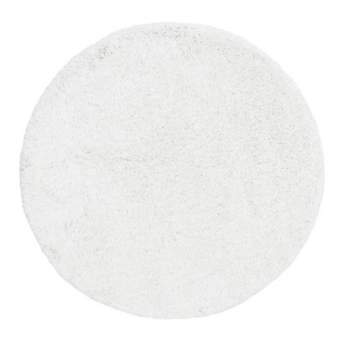 Nuloom Marleen Solid 4 Round Accent Shag Indoor Area Rug for Living Room Bedroom Dining Room Nursery Entryway, Off White