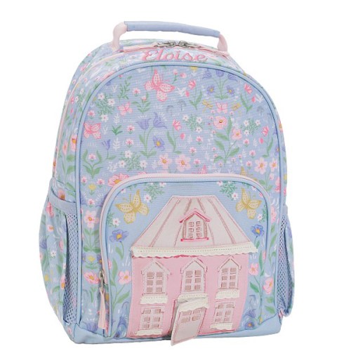 Mackenzie Blue Floral Dollhouse Backpacks