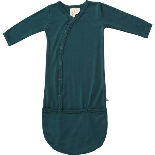 Baby Bundler Snap Gown, 0-3 M, Emerald