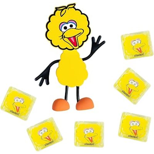 Glo Pals x Sesame Street Water-Activated Light-Up Cubes for Sensory Play (Big Bird - Yellow & Orange)