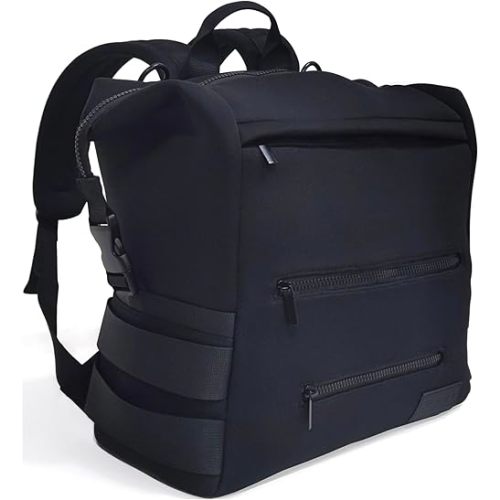 Neoprene Diaper Bag Backpack with changing pad, Large Diaper Backpack, Water-Resistant ,Wet Bag and Pouch, Stroller Straps, Baby Bag for Mom Dad