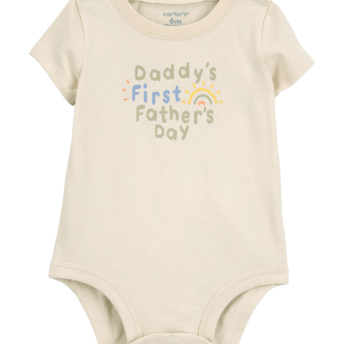 Multi Baby 1st Father's Day Short-Sleeve Bodysuit | Carter’s Oshkosh Canada
