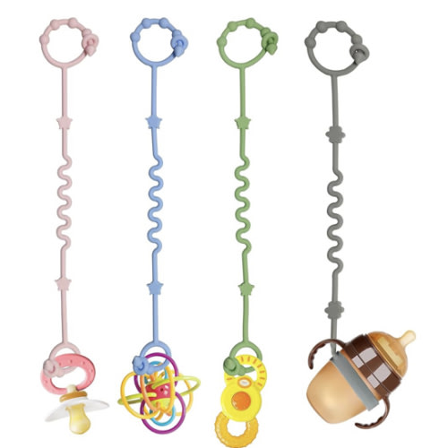 Toy Straps for Baby,RTMOK Silicone Setpacifier Clip,Applies to Car Seat Toy,Teether Toy,High Chair,Stroller Accessories,Baby Toy Clips,Cribs,Rocking Chair