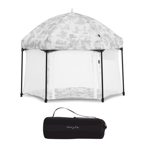 Dream On Me Onyx Baby Play Yard Set with Canopy, Storm Grey, Unisex